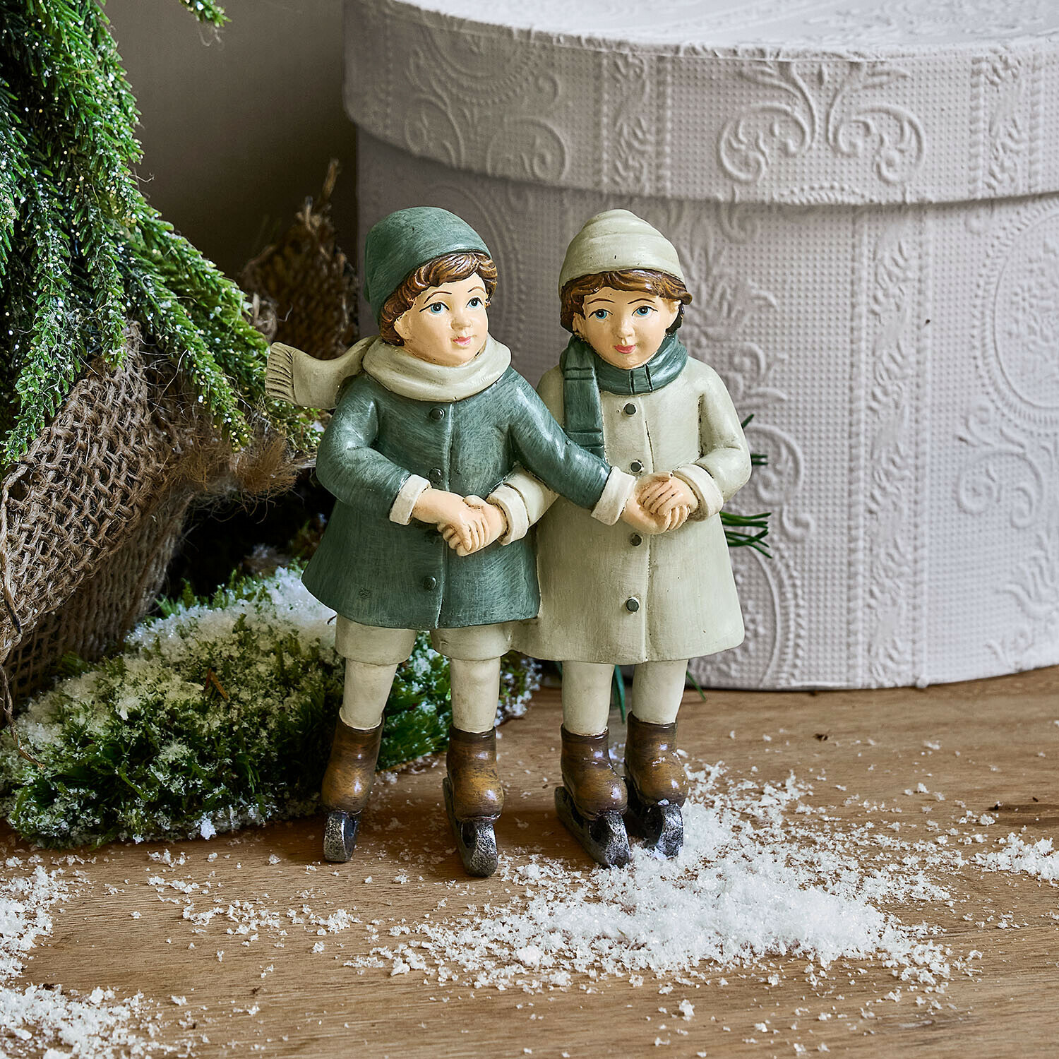 Deko-Kinder mit Schlittschuhen Jerries