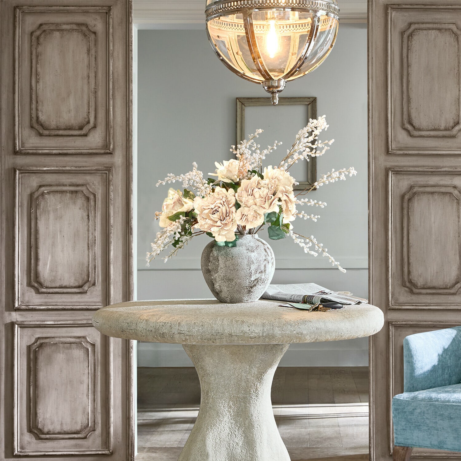 Vase 2er Set Ciel d'Opale