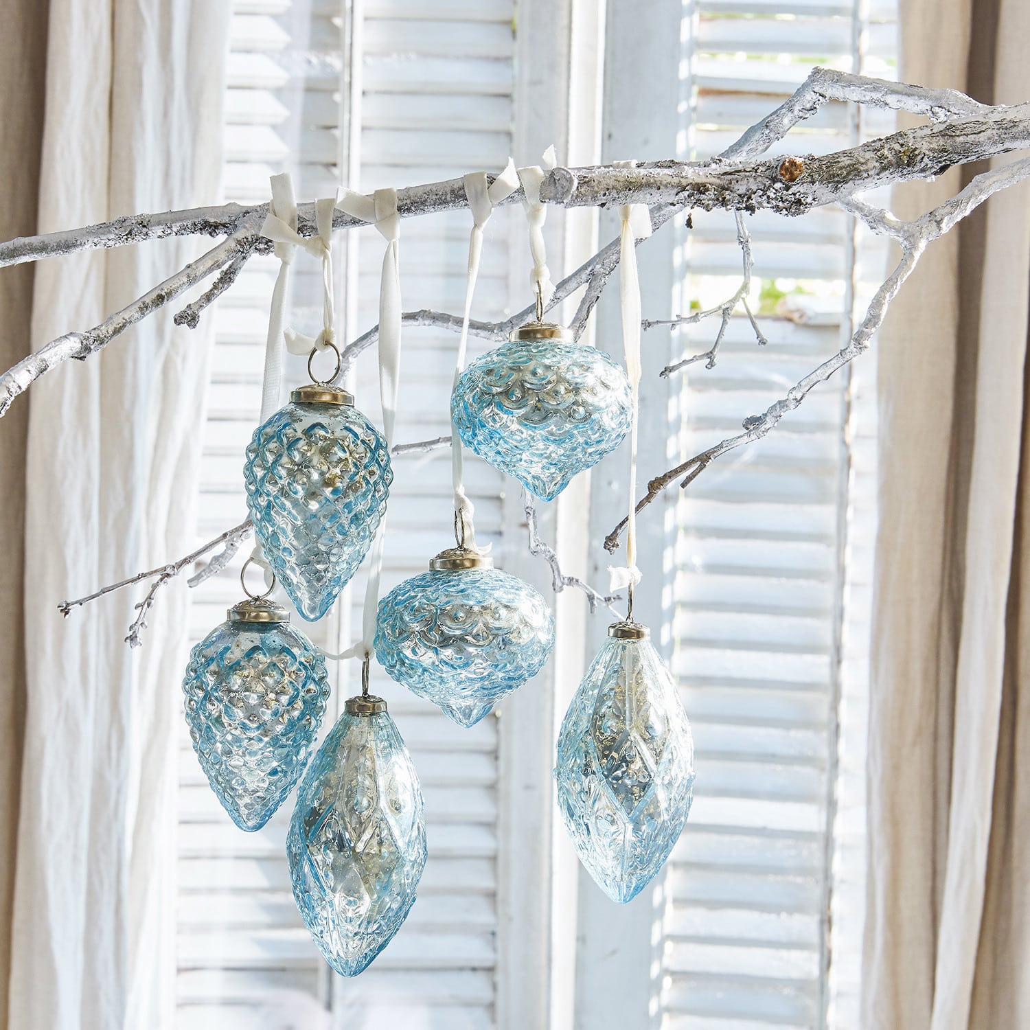 Weihnachtsschmuck 6er Set Blue