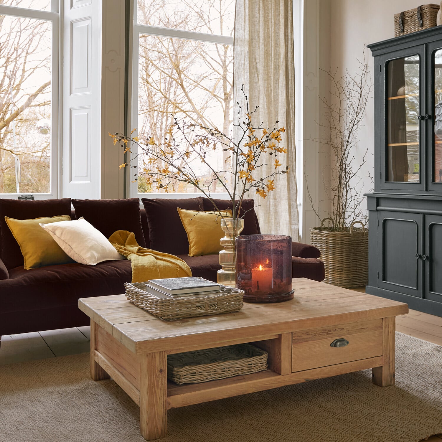 Deko-Zweig 2er Set Sagges