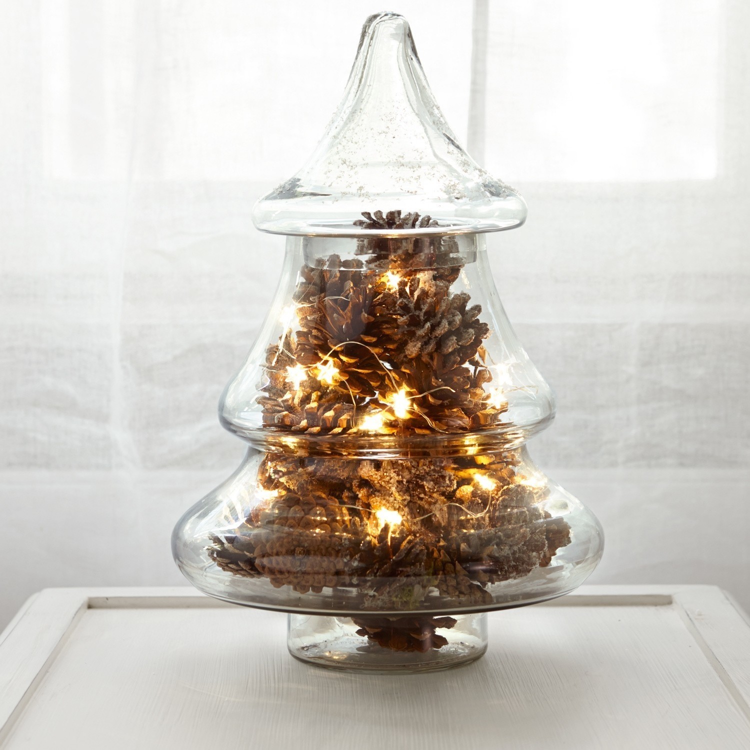 Glasdose sapin de Noël
