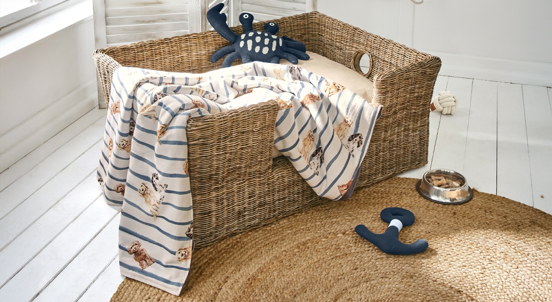 Hundebett mit Urlaubsflair