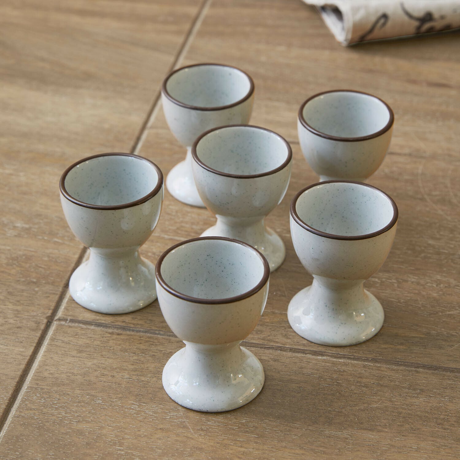 Eierbecher 6er Set Biarré | grau