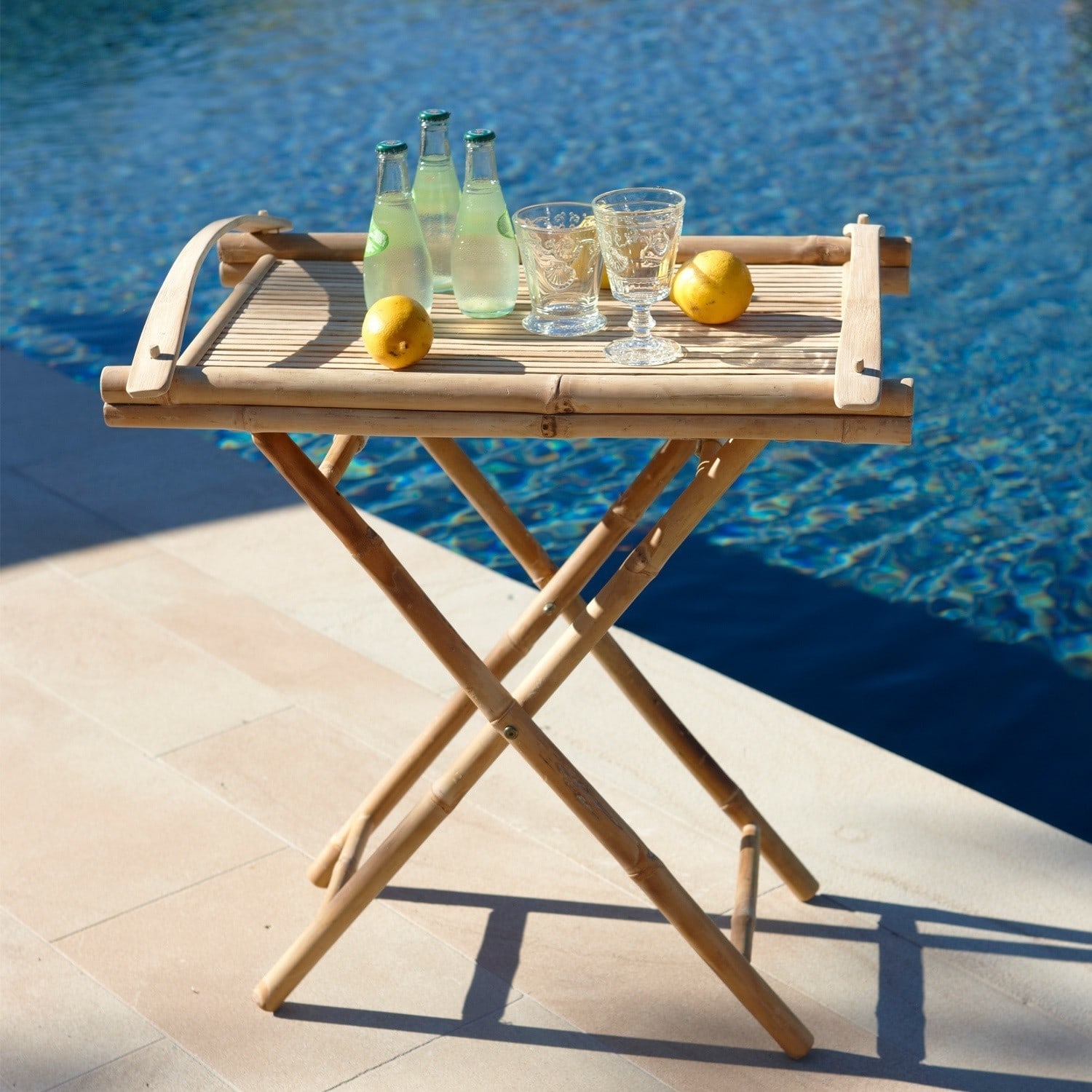 Tabletttisch Bambou