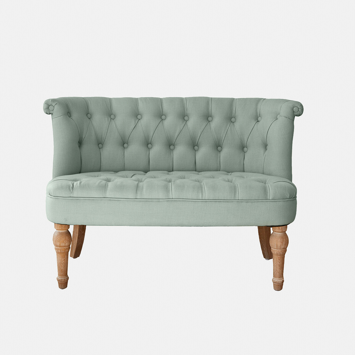 Grünes Weralin Sofa mit Stoffbezug und Holzbeinen, elegantes Wohnzimmermöbel