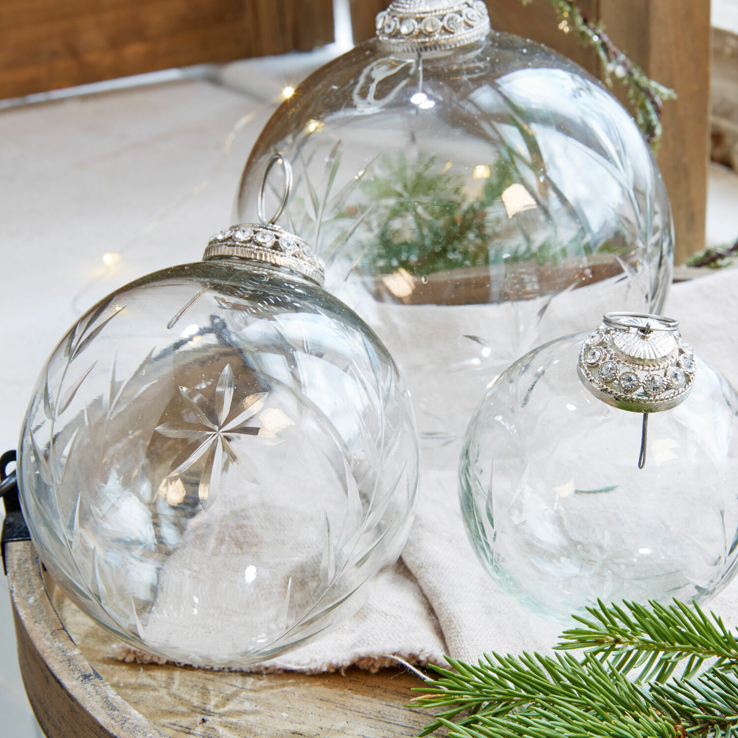 Weihnachtsschmuck 8er Set Glaster