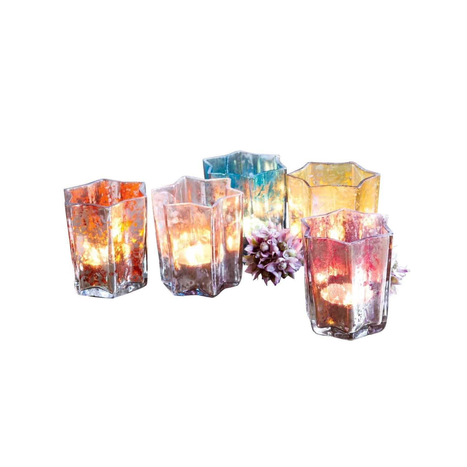 Windlichter 5er Set Bigarré