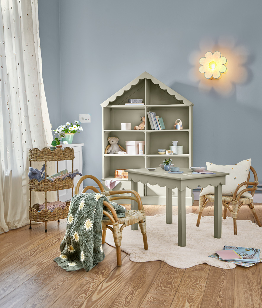 Zartgrünes Kinderzimmer