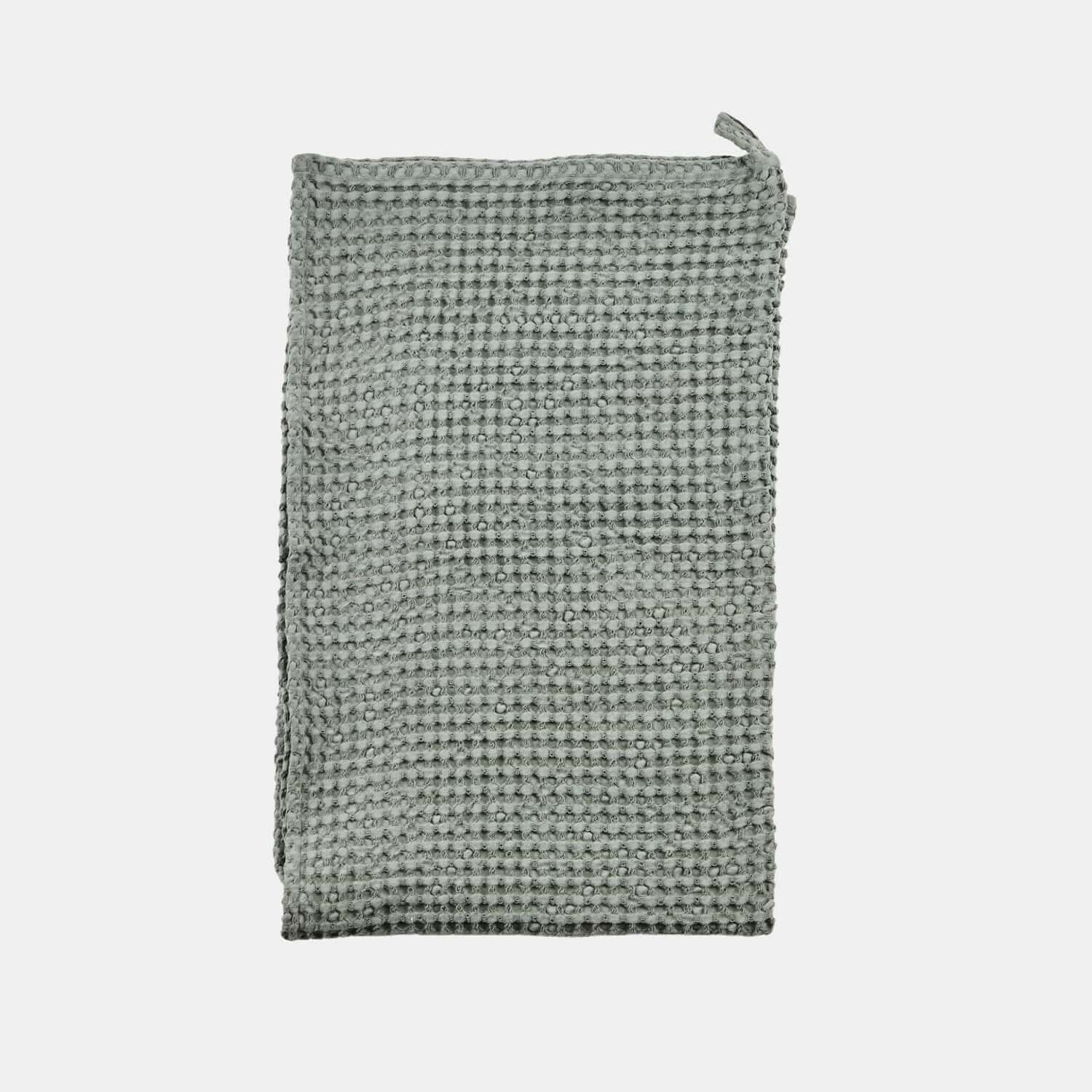 Handtuch Maralei Graues Baumwoll-Geschirrtuch mit Waffelstruktur für Küche und Reinigung