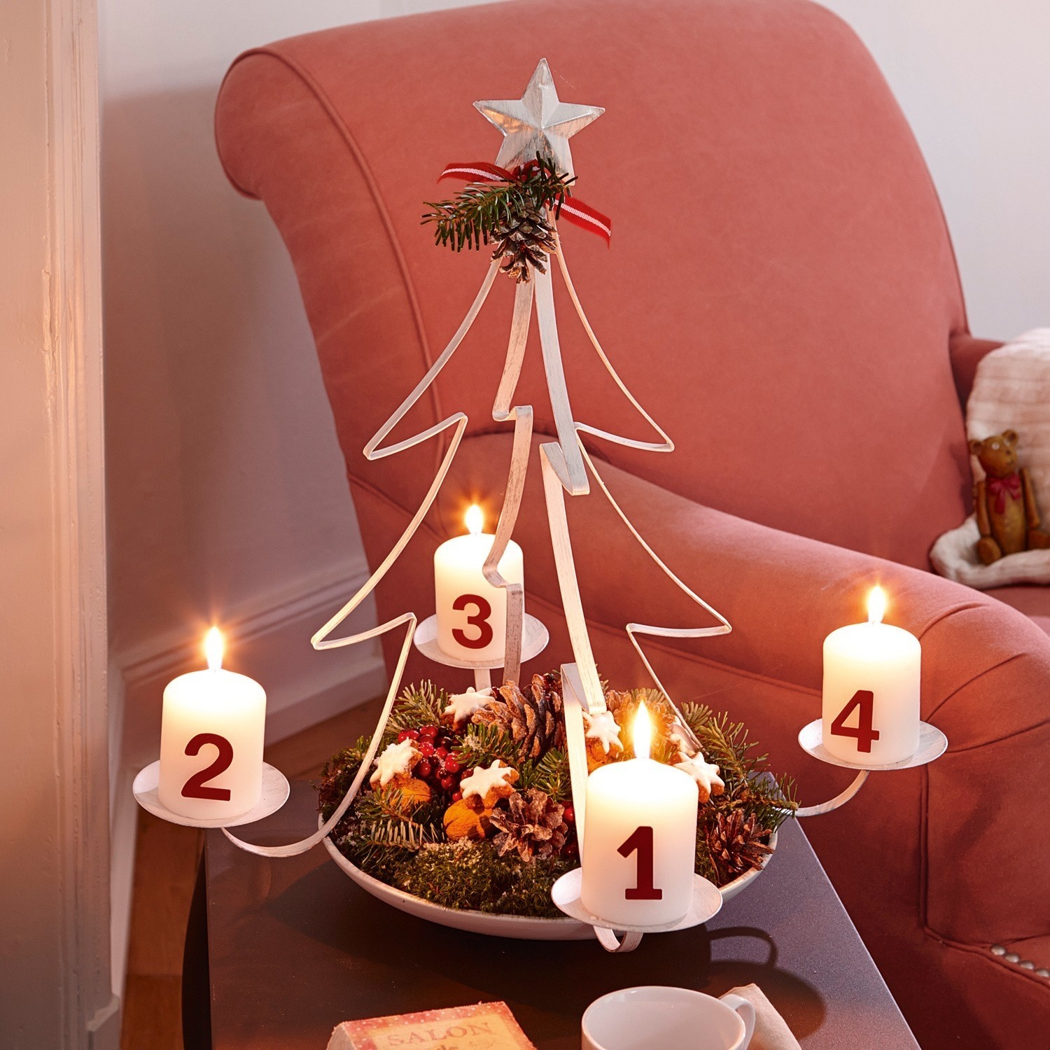 Adventskranzständer Christmas tree