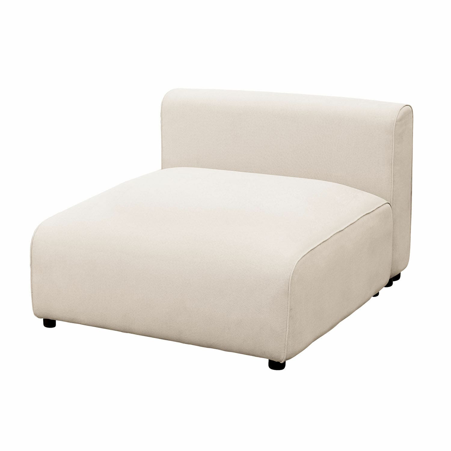 Sofamodul Vézère Moderner beiger Polster-Sessel aus Stoff, ideal für Wohnzimmer und Inneneinrichtung