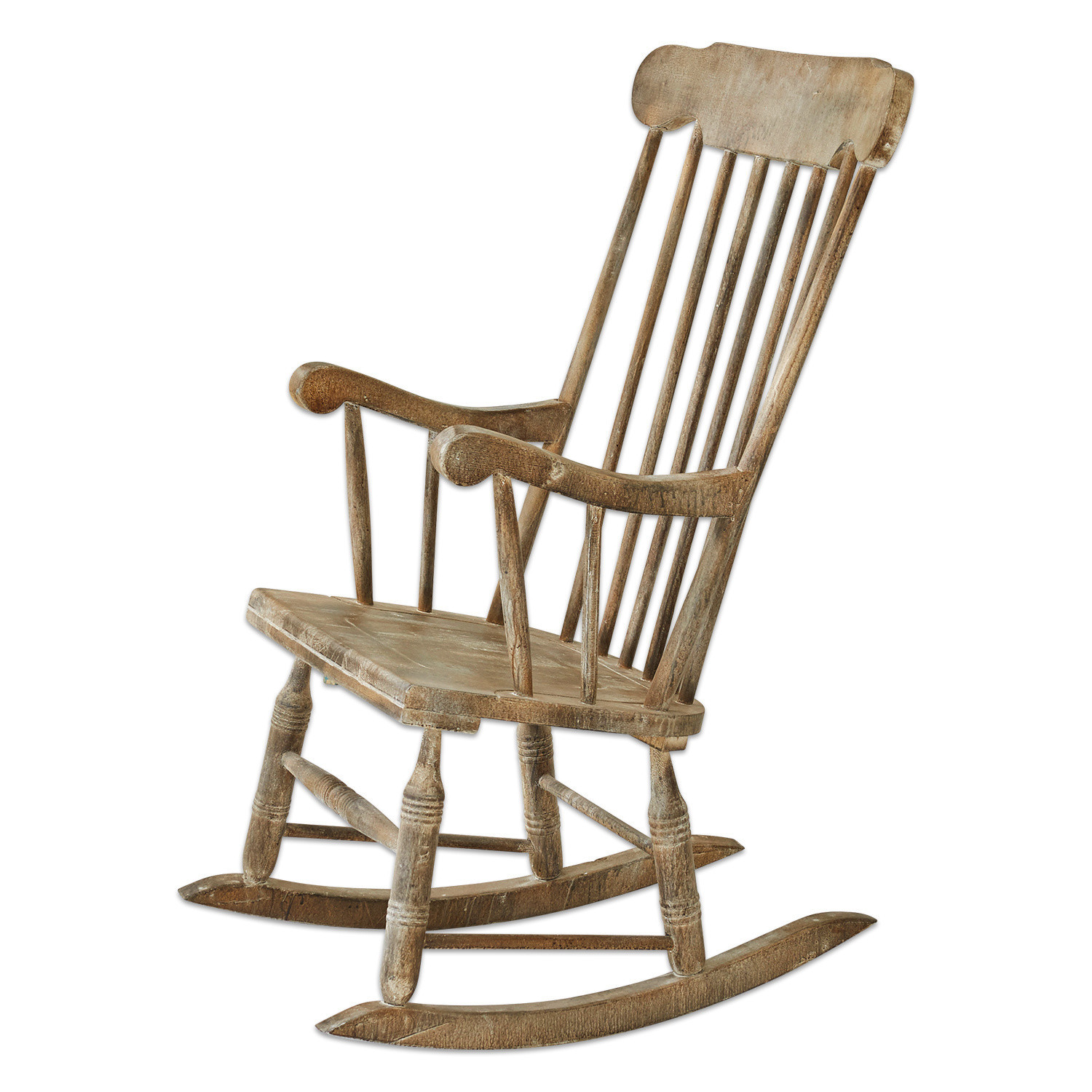 Schaukelstuhl Adaleine Klassischer Schaukelstuhl aus Holz in natürlicher Farbe für entspannte Momente im Wohnzimmer