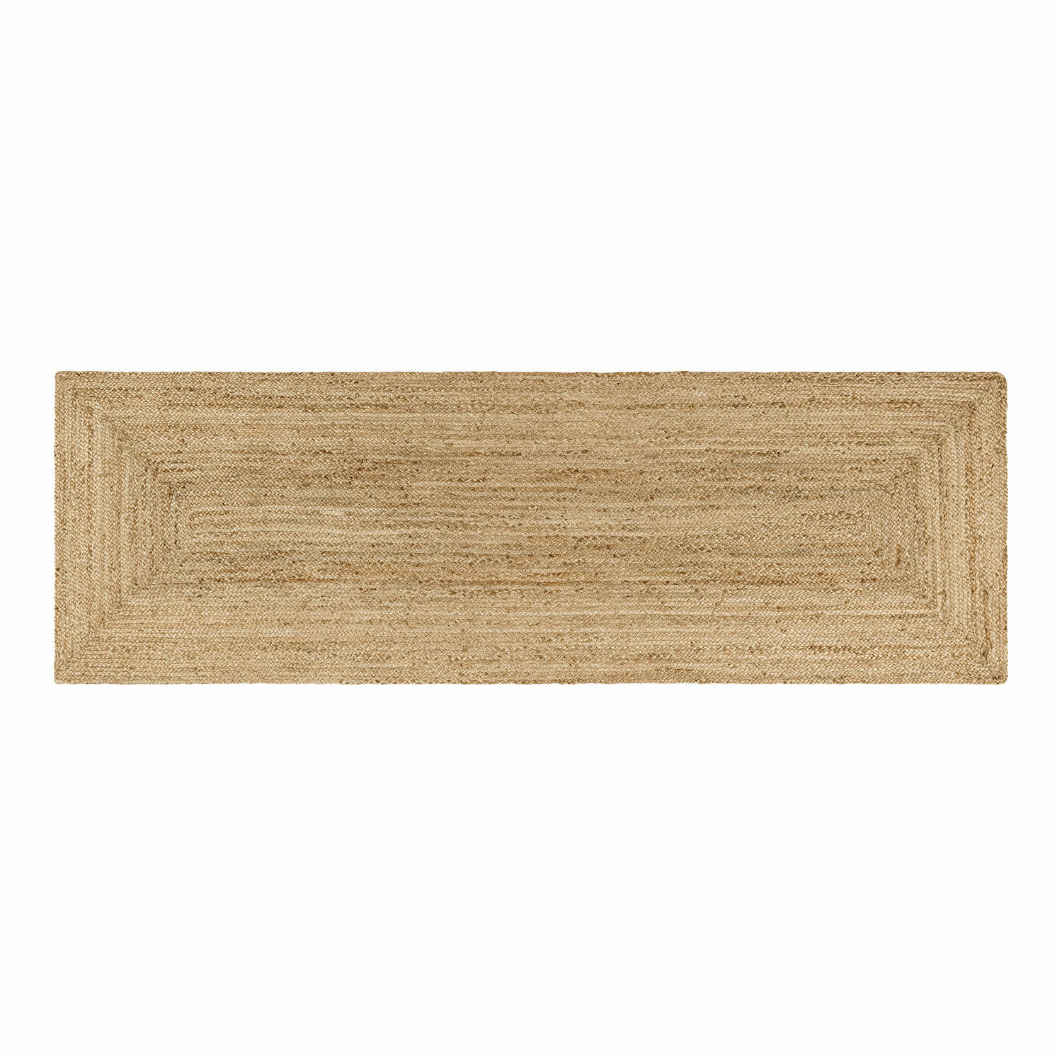 Läufer Révalaine Rechteckiger Teppich aus Jute in Naturfarbe, langlebig und umweltfreundlich für Flur und Wohnraum