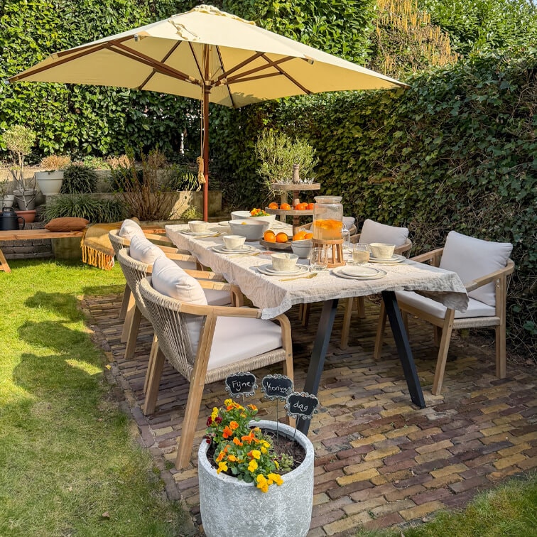 Königsdag in Orange und Leinen