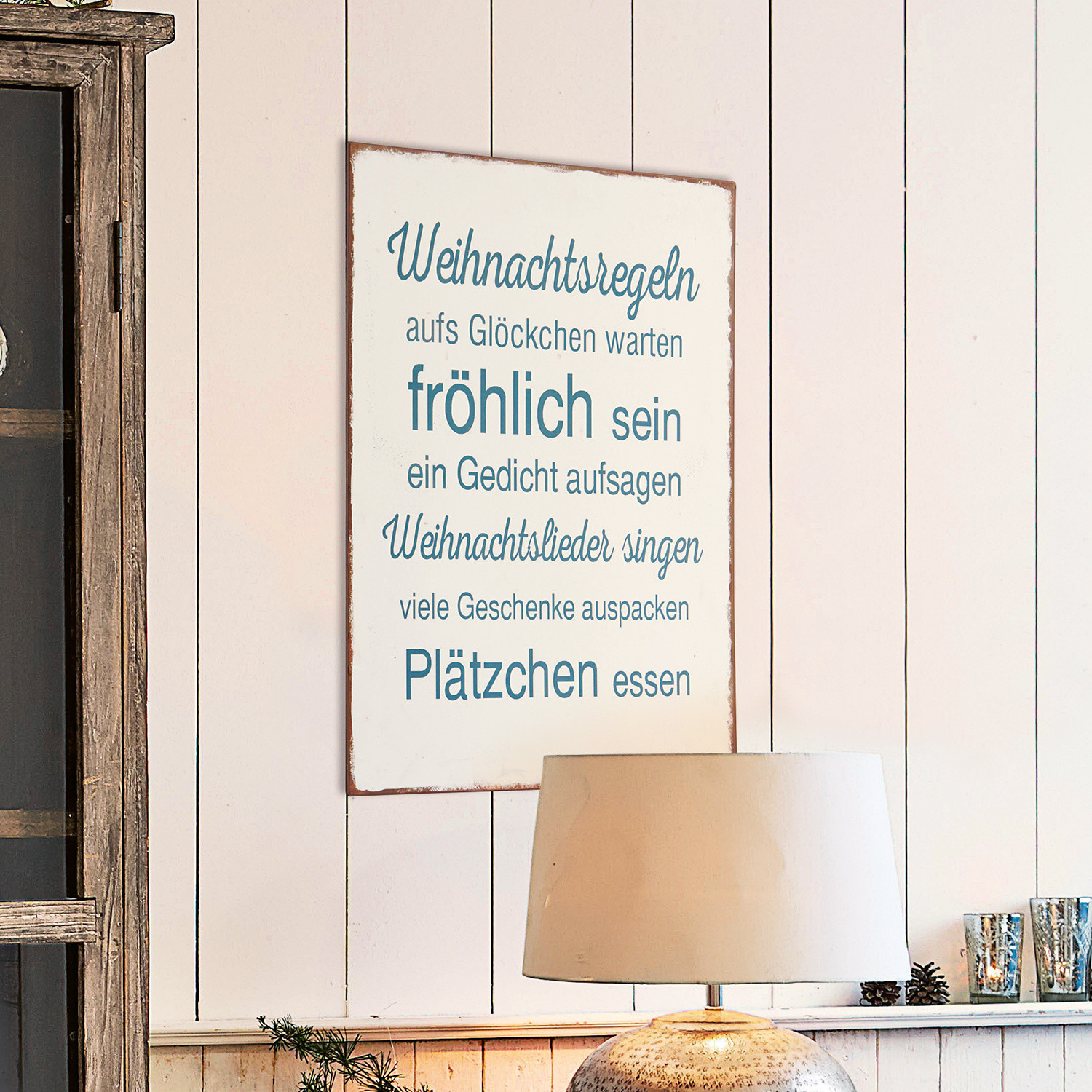 Deko-Schild Weihnachtszeit