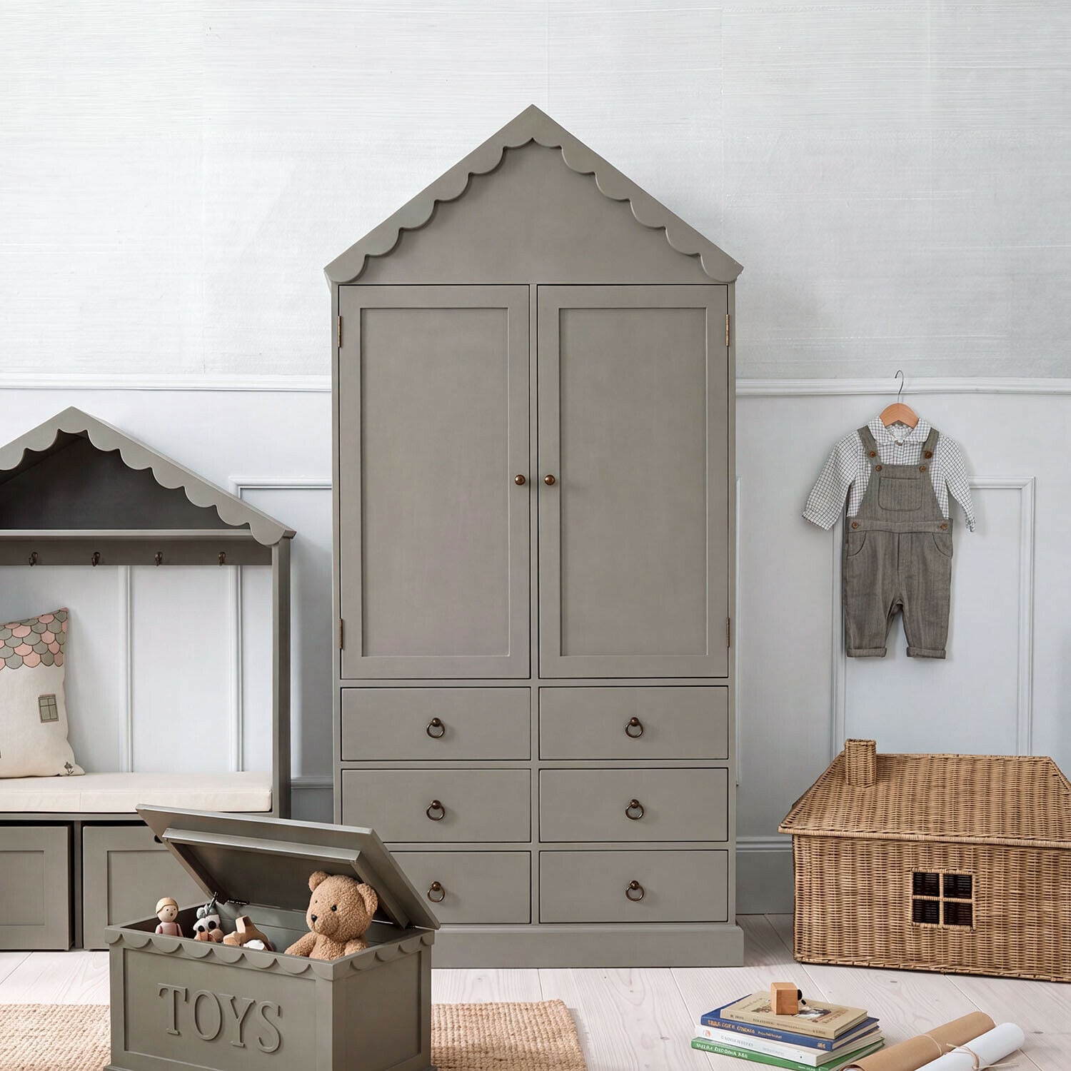 Kinderkleiderschrank Birkasa