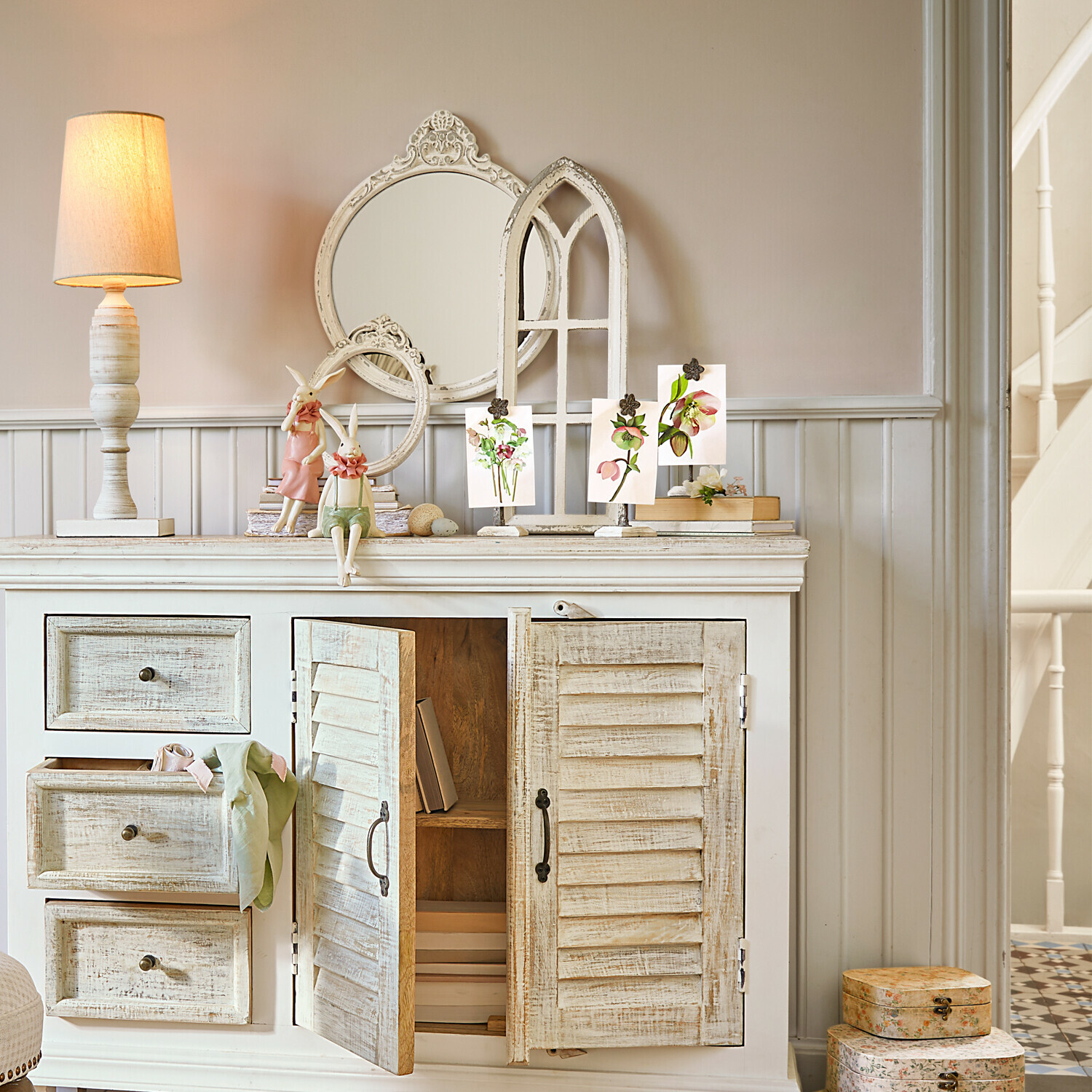 Bild mit Halterung 3er Set Serafinas