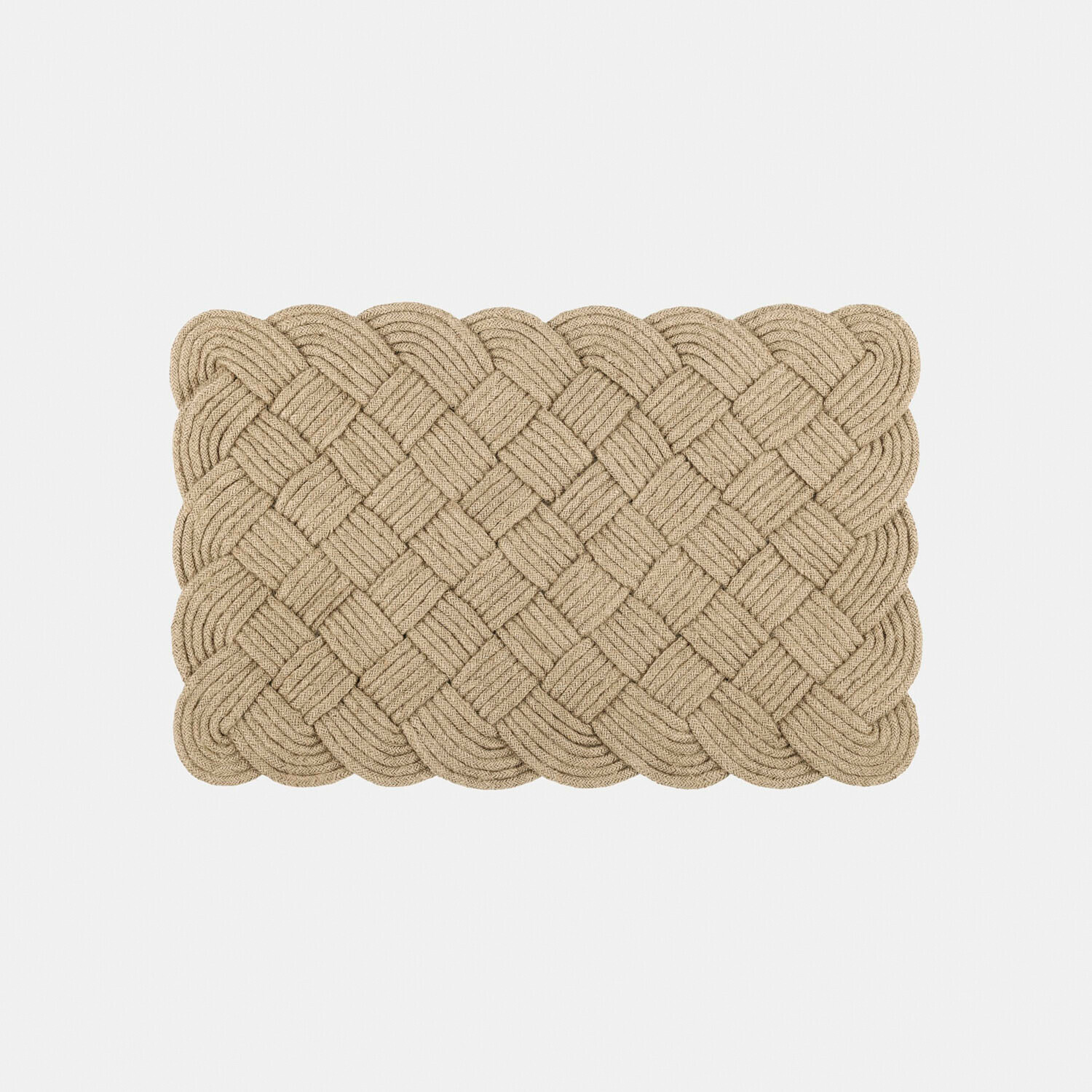 Fußmatte Harman Geflochtener Teppich aus Naturseil in Beige- und Brauntönen, dekorativer Bodenbelag