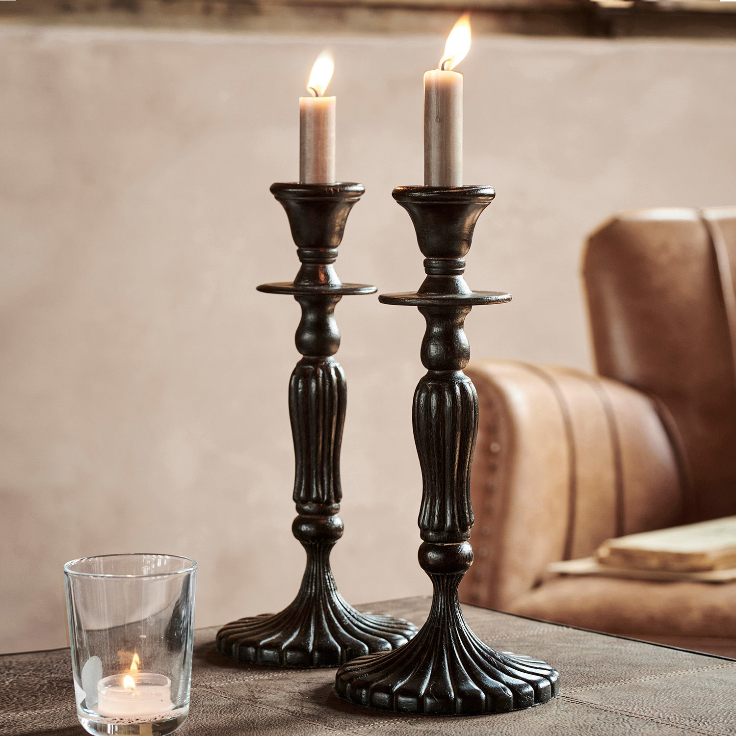 Kerzenständer 2er Set Ona