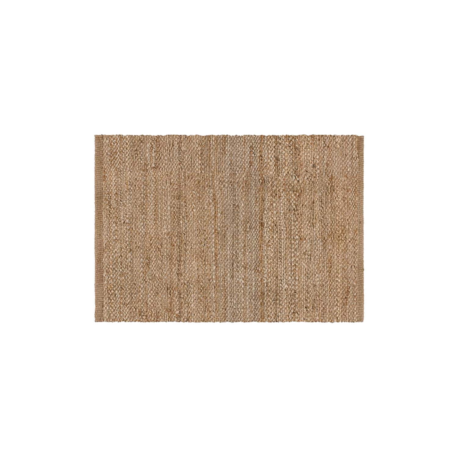 Teppich Abitain Rechteckiger Teppich aus natürlicher Jute in Beige, langlebiges und umweltfreundliches Wohnaccessoire