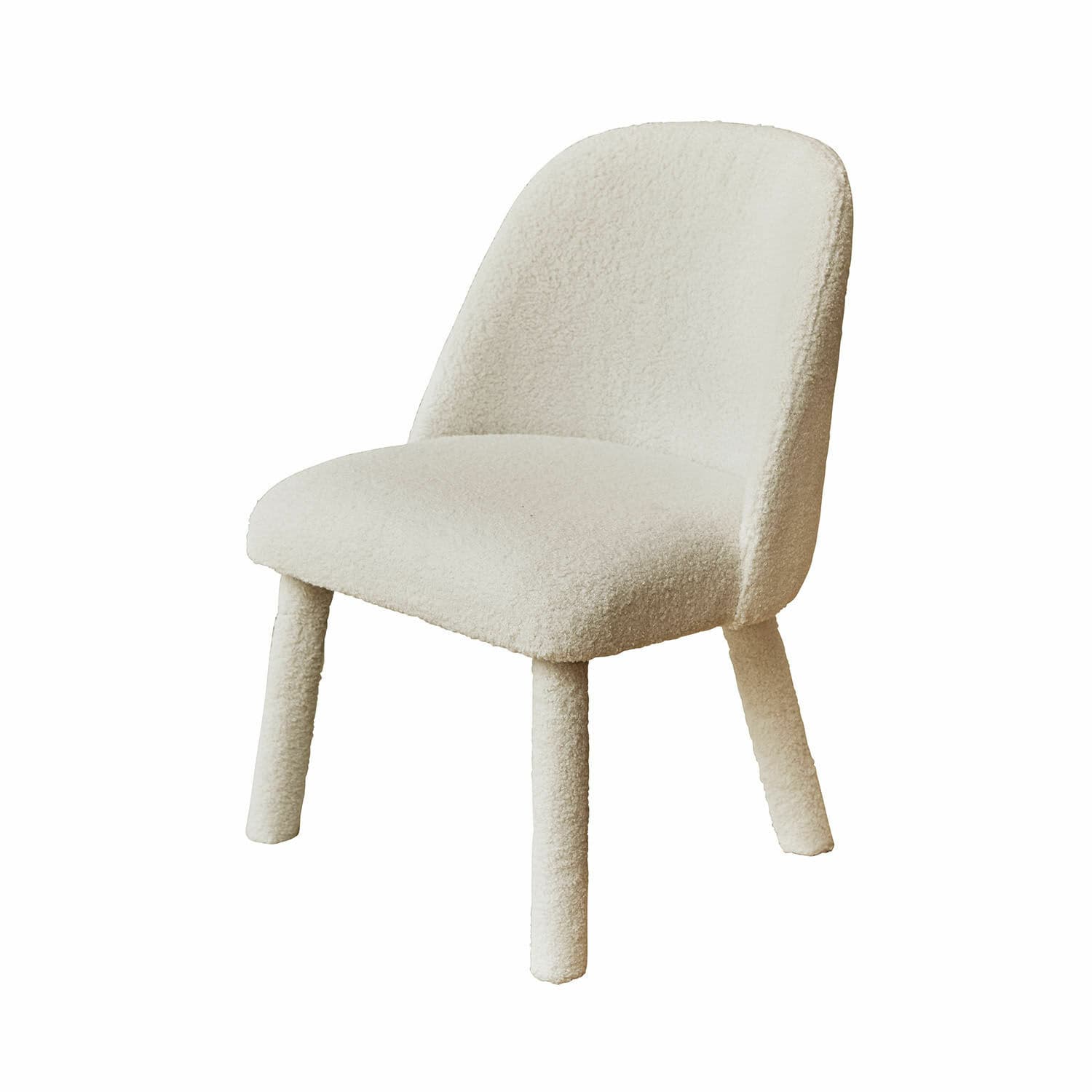 Kinderstuhl Ivrielle Beiger gepolsterter Stuhl aus weichem Material mit modernem Design für Wohnzimmer