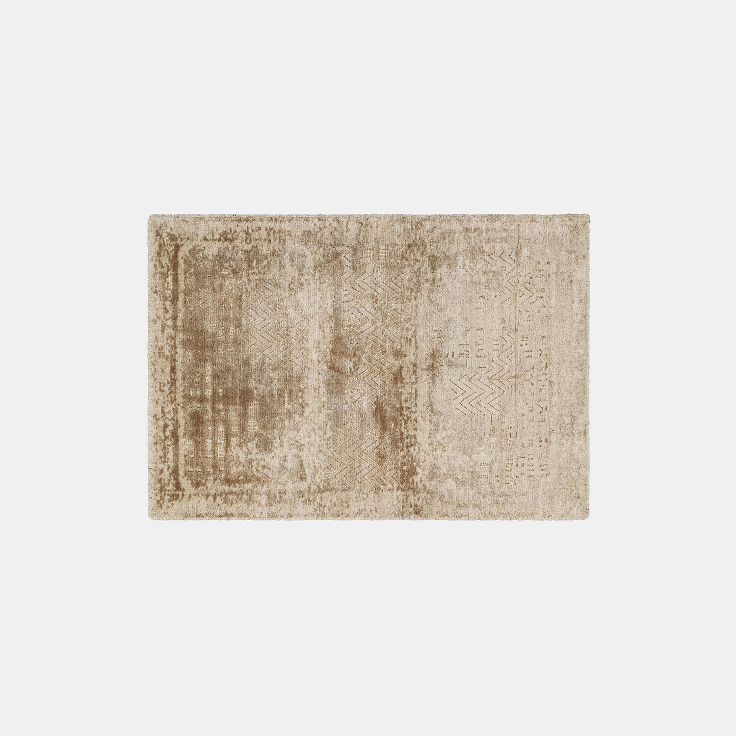 Teppich Ashmere Beigefarbener Teppich mit feinem Muster und weicher Textur, ideal für Wohnzimmer und Schlafzimmer