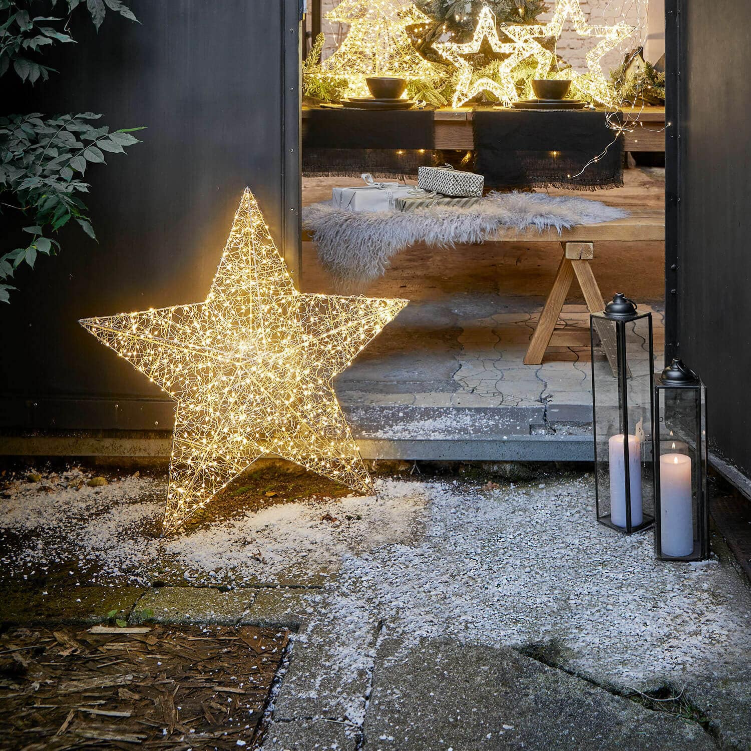 LED-Stern Vivetelle | 80x15x80 cm