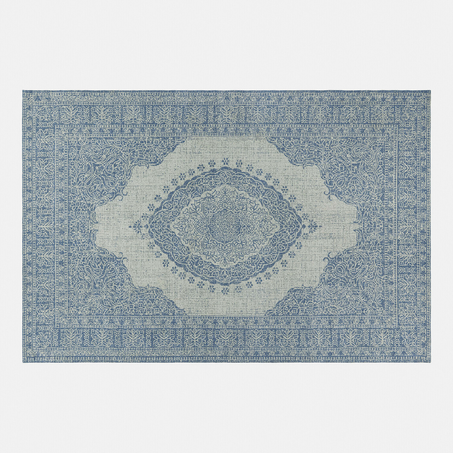 Teppich Valecrest Orientalischer Teppich mit blau-grauem Muster, dekorativ und stilvoll für Wohnzimmer