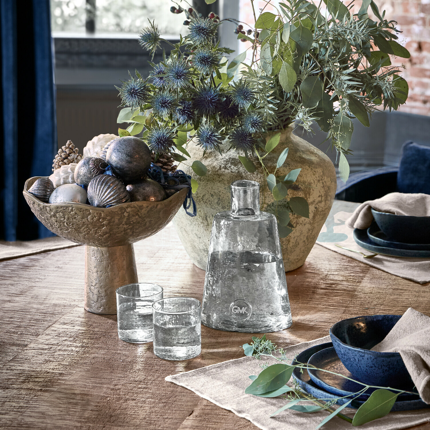 Karaffe mit Glas 3er Set Elanisa