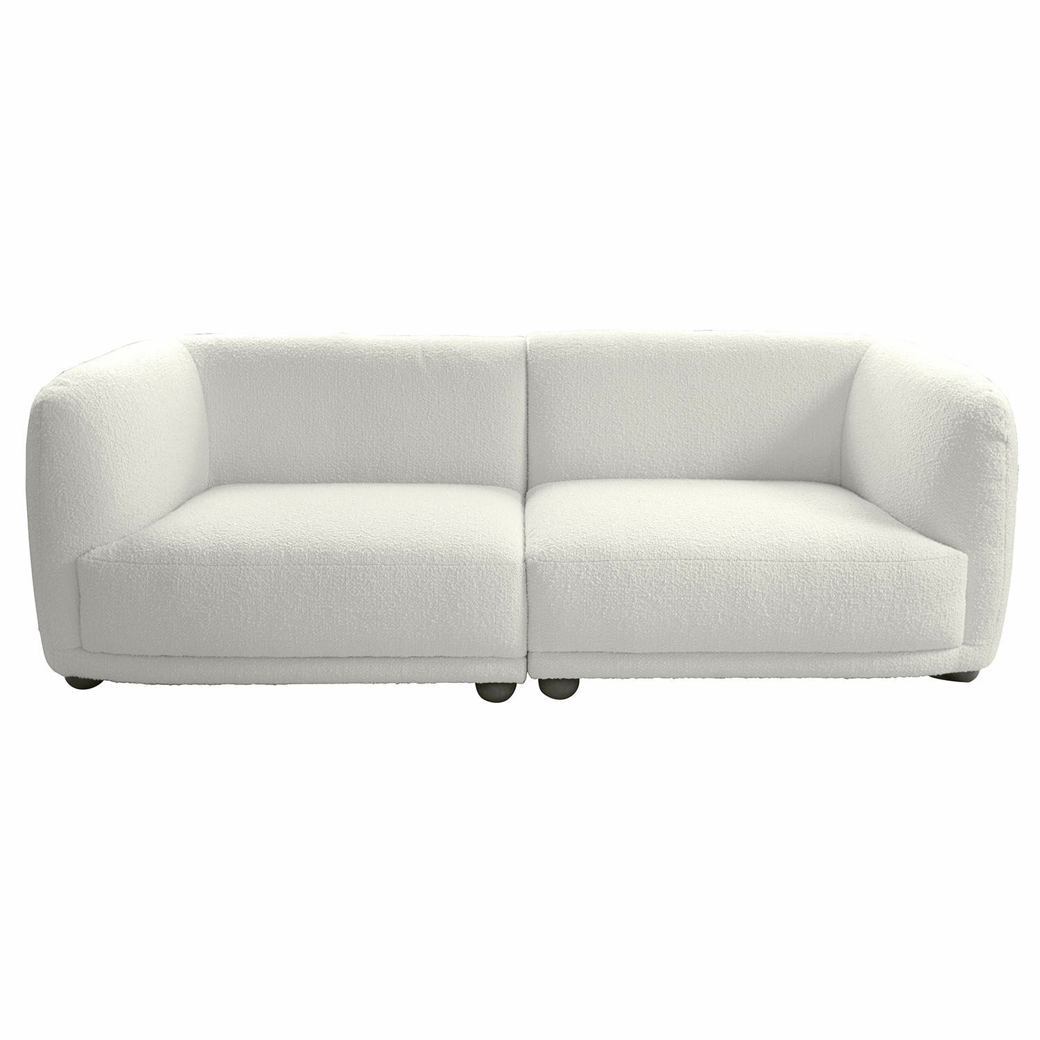 creme Modernes Scintillique Sofa in cremefarbenem, weichem Stoff für gemütliches Wohnzimmer