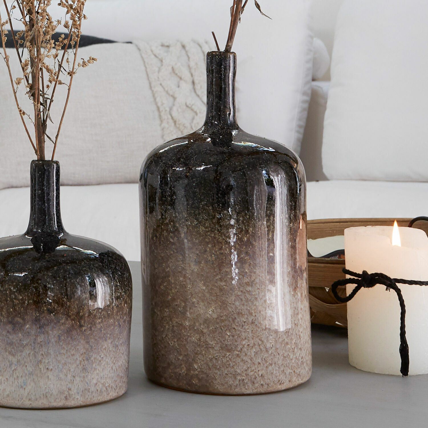 Vase 2er Set Kurys