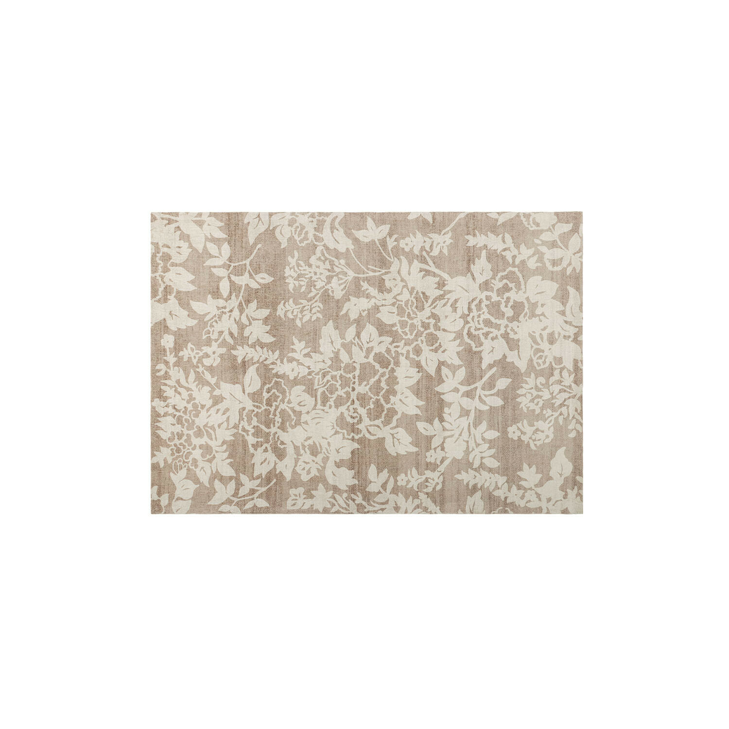 Teppich Casamira Beigefarbener Teppich mit hellem Blumenmuster, weiches Material, Wohnraumdekoration