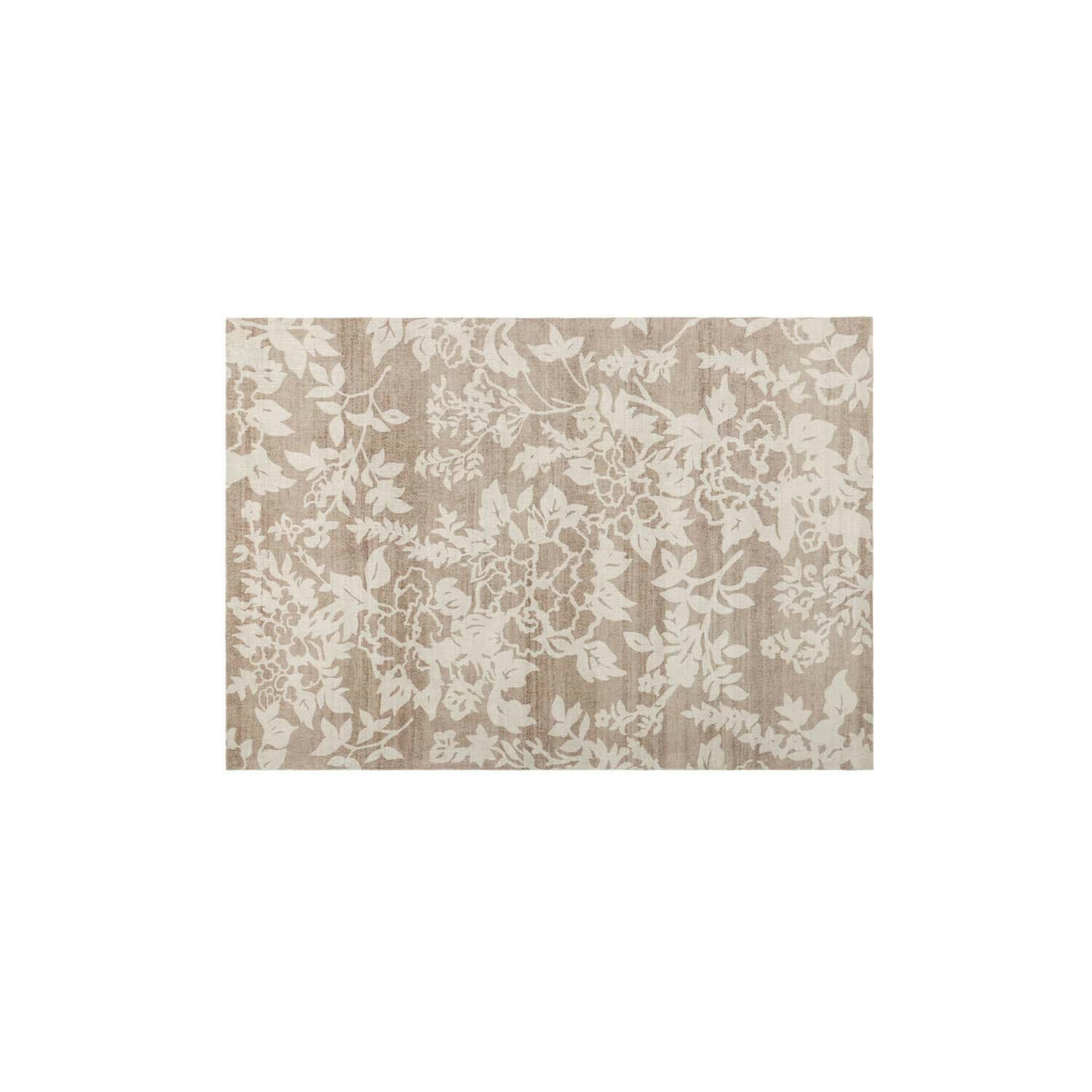 Teppich Casamira Beigefarbener Teppich mit hellem Blumenmuster, weiches Material, Wohnraumdekoration