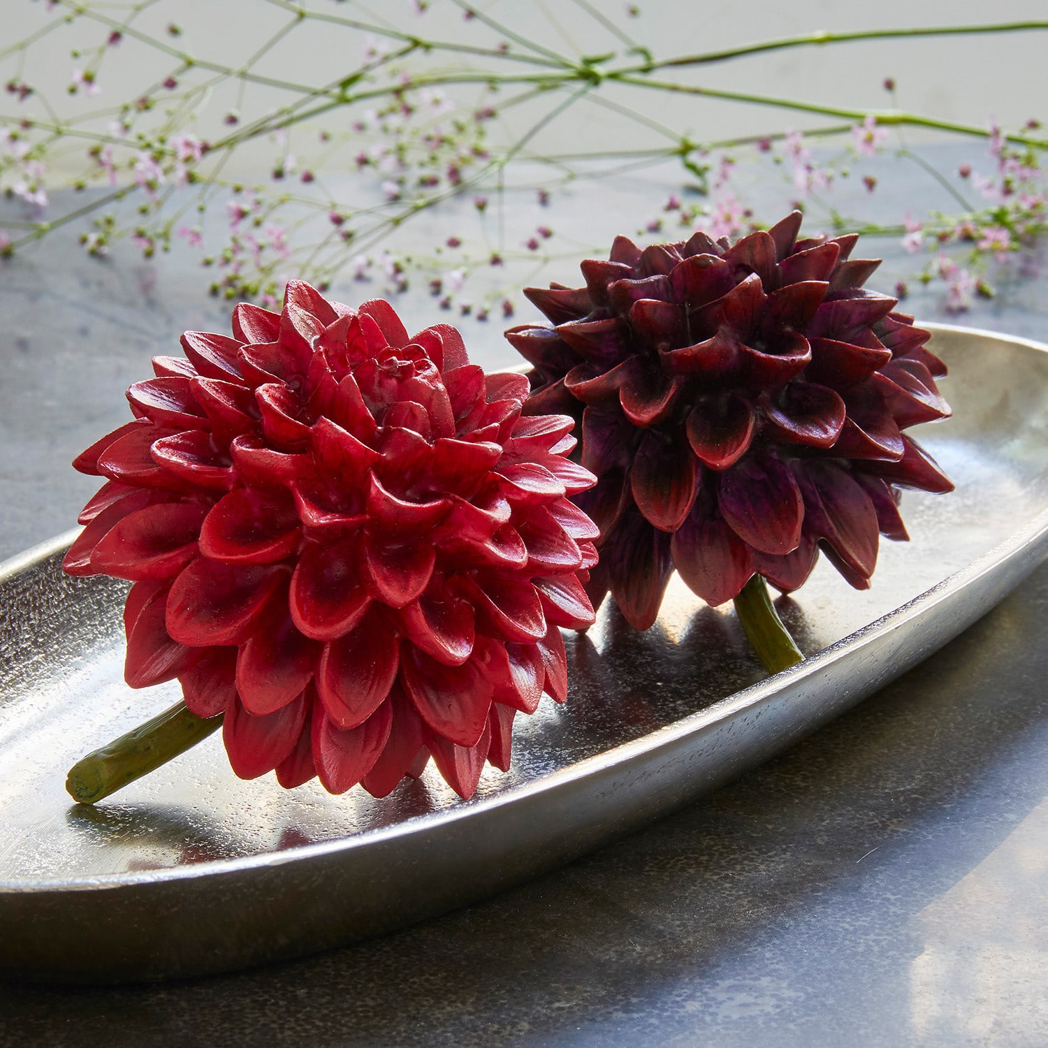 Dekoblume 2er Set Dahlien