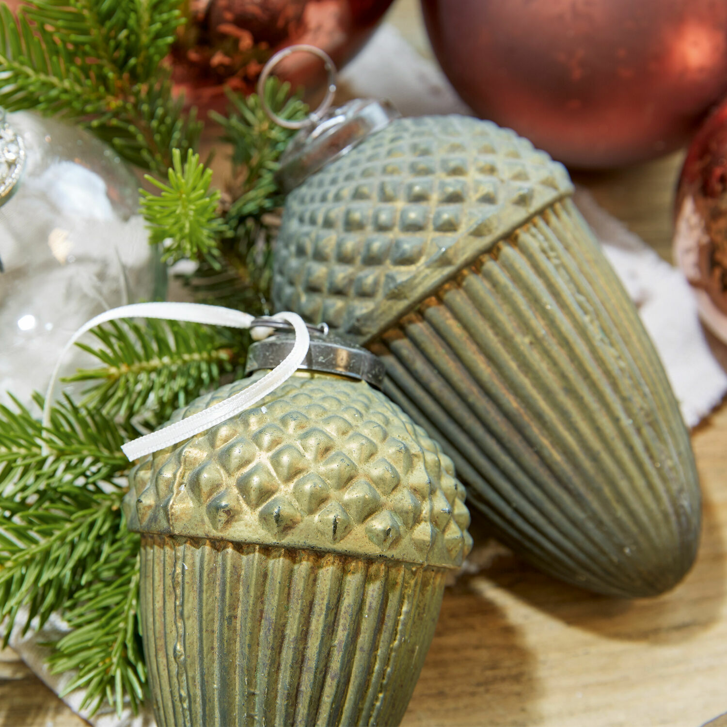 Weihnachtsschmuck 8er Set Glaster