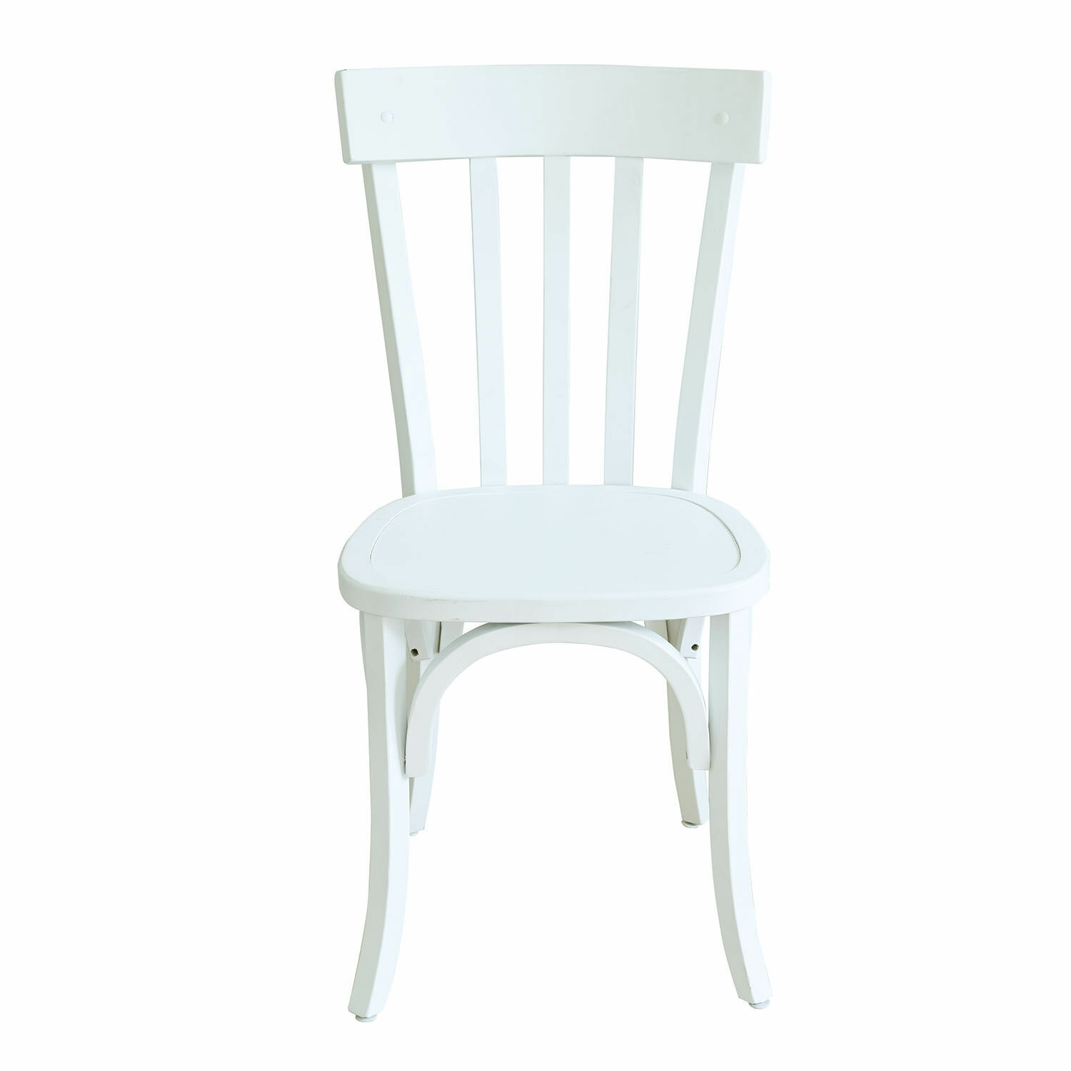 weiß Weißer Holzstuhl Passigny mit klassischem Design, ideal für Esszimmer und Wohnzimmer