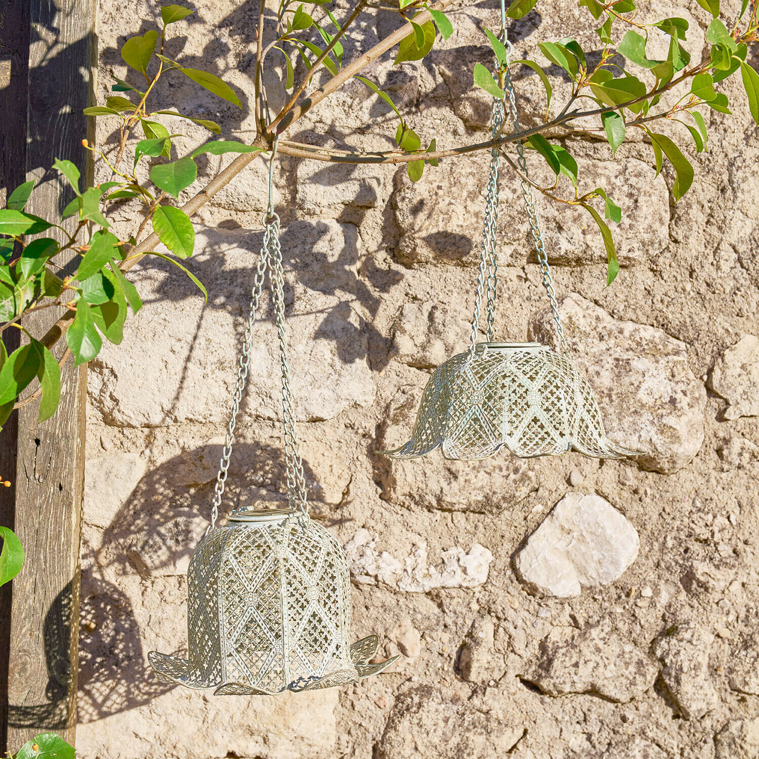 Solar-Hängelaterne 2er Set Zuleya