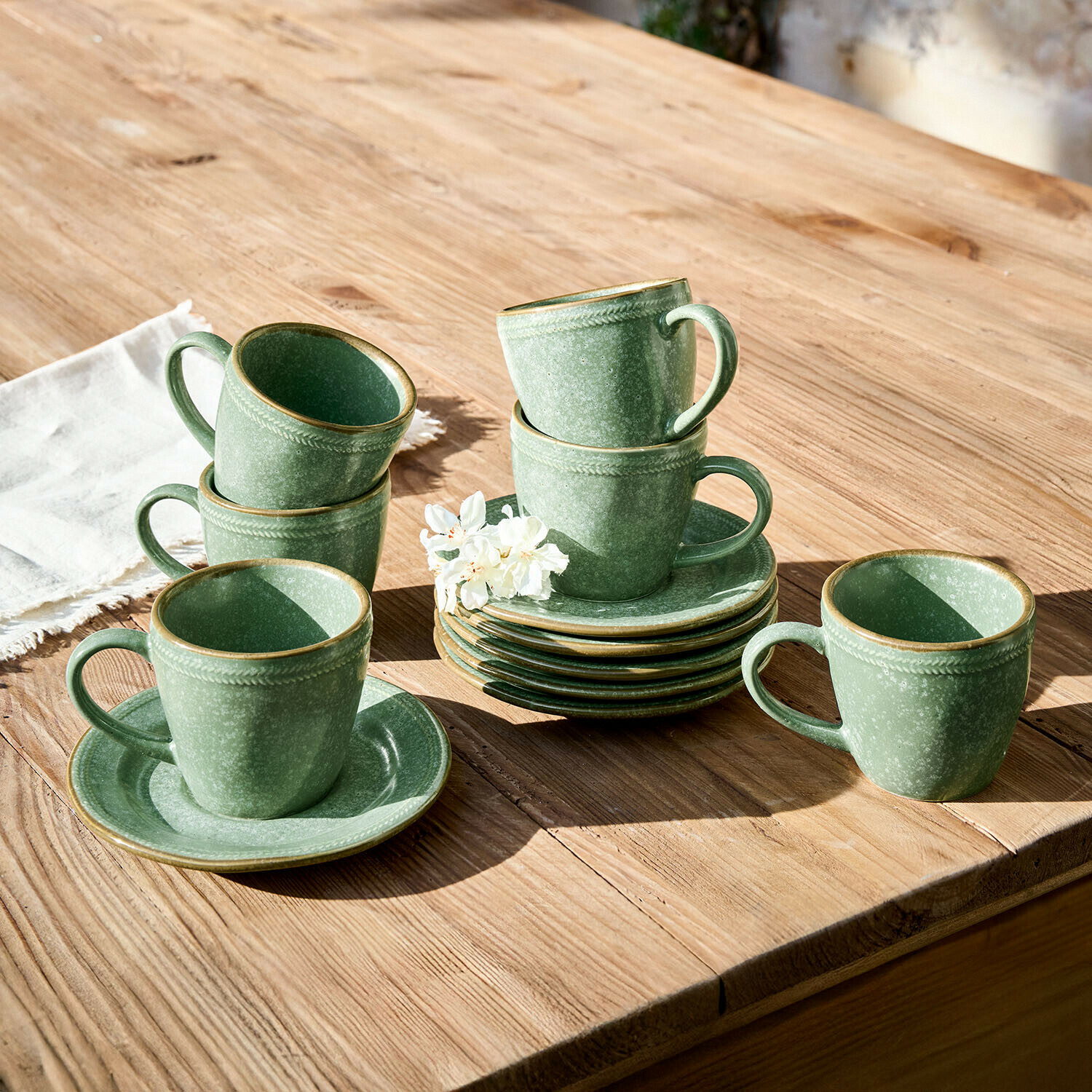 Tasse mit Untertasse 6er Set Norrvik