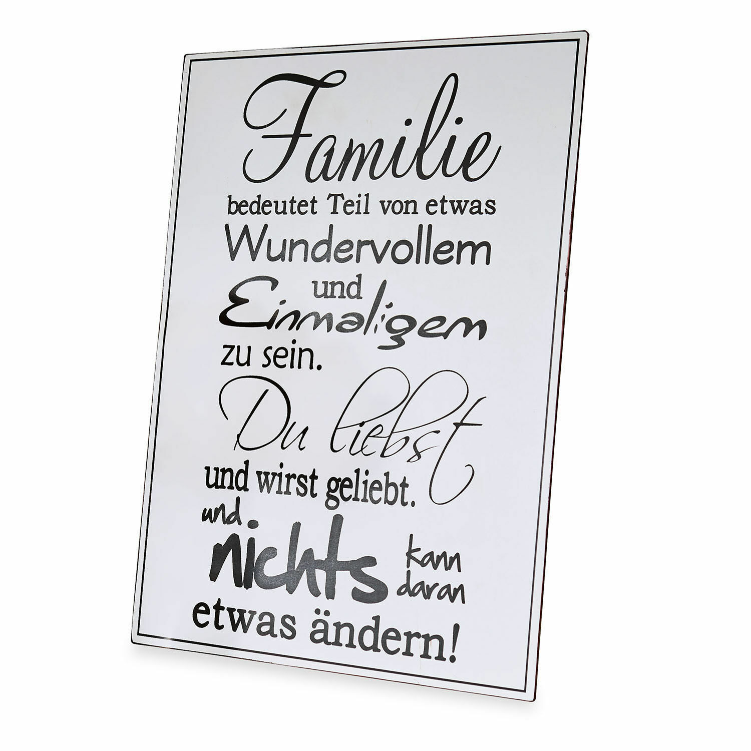 Deko-Schild Family Love