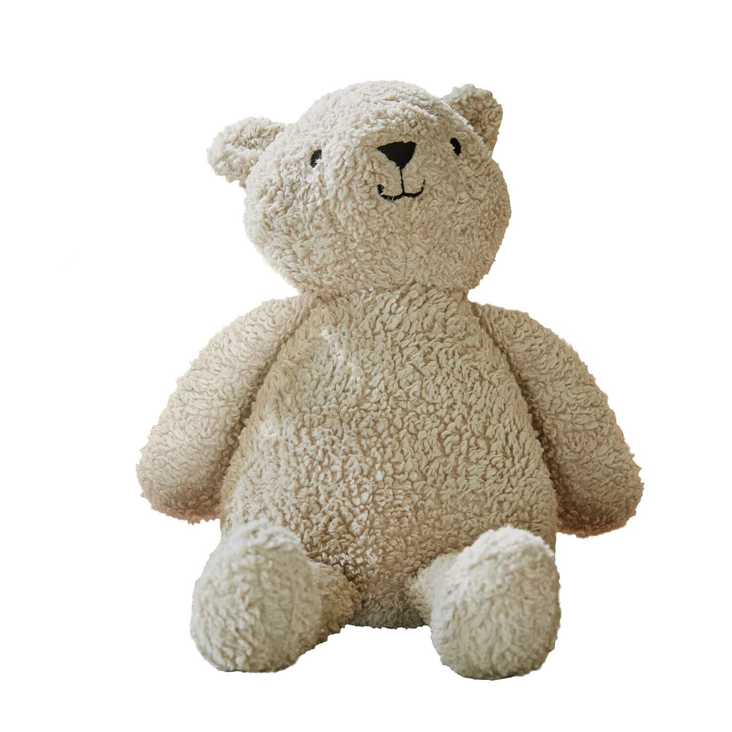 Stofftier Fuffino Weicher Plüschbär in Cremefarbe, kuscheliges Kinderspielzeug und dekoratives Kinderzimmeraccessoire