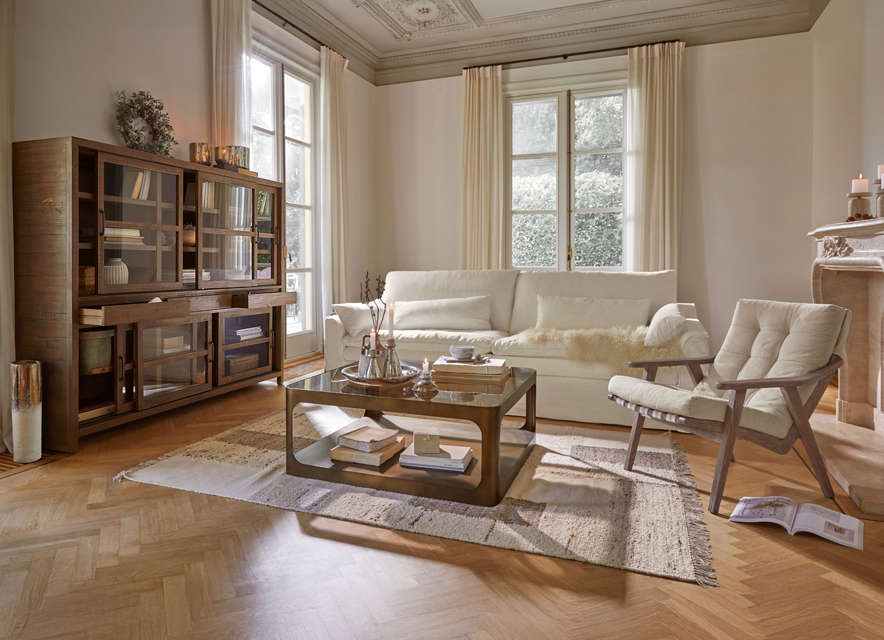 Ein sanfter Dialog in Creme