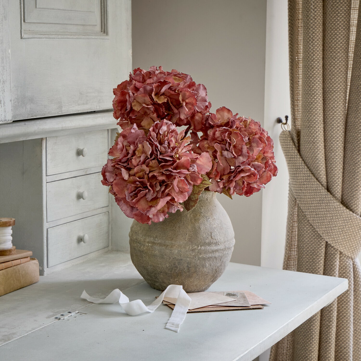 Kunstblume Hortensie 3er Set Orvianne | lila