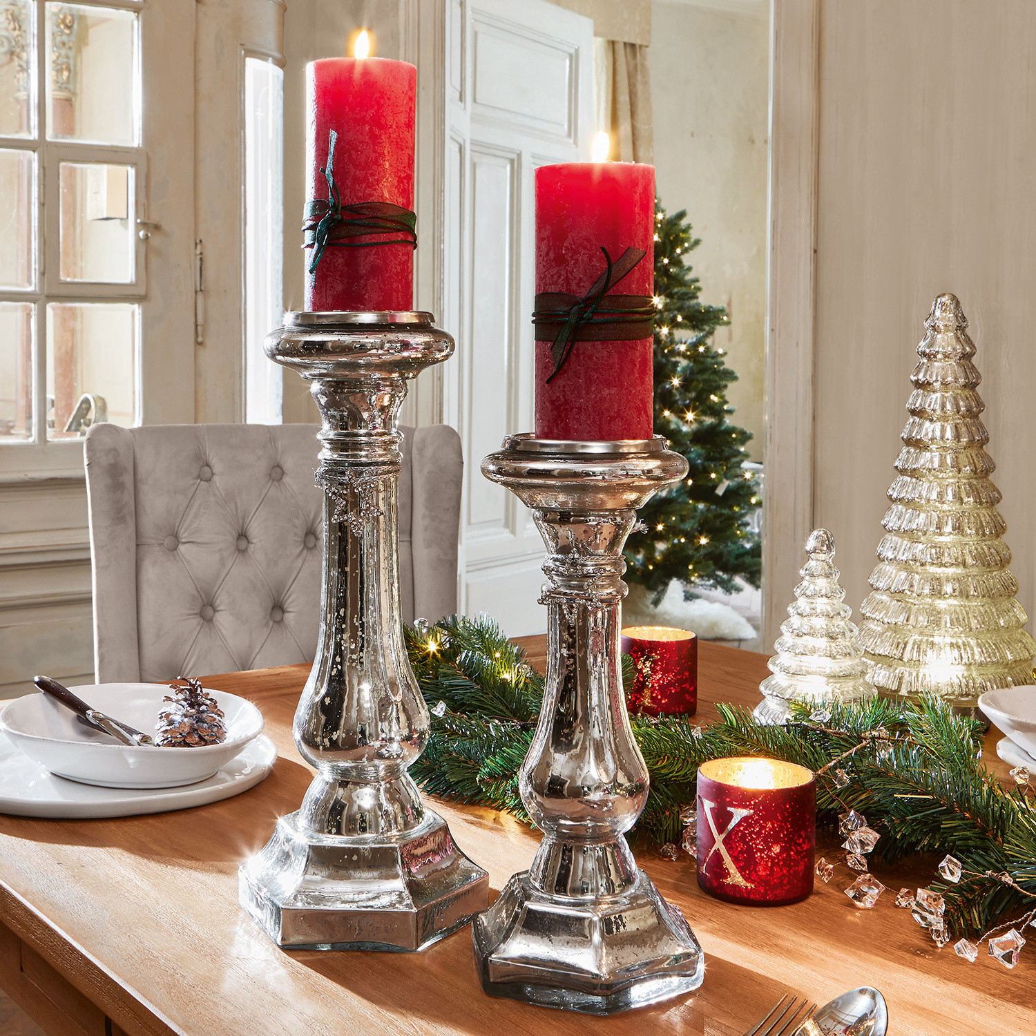 Kerzenständer 2er Set Esvandira