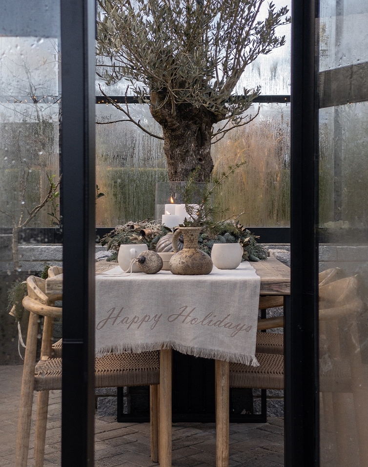 Weihnachtlicher Wintergarten