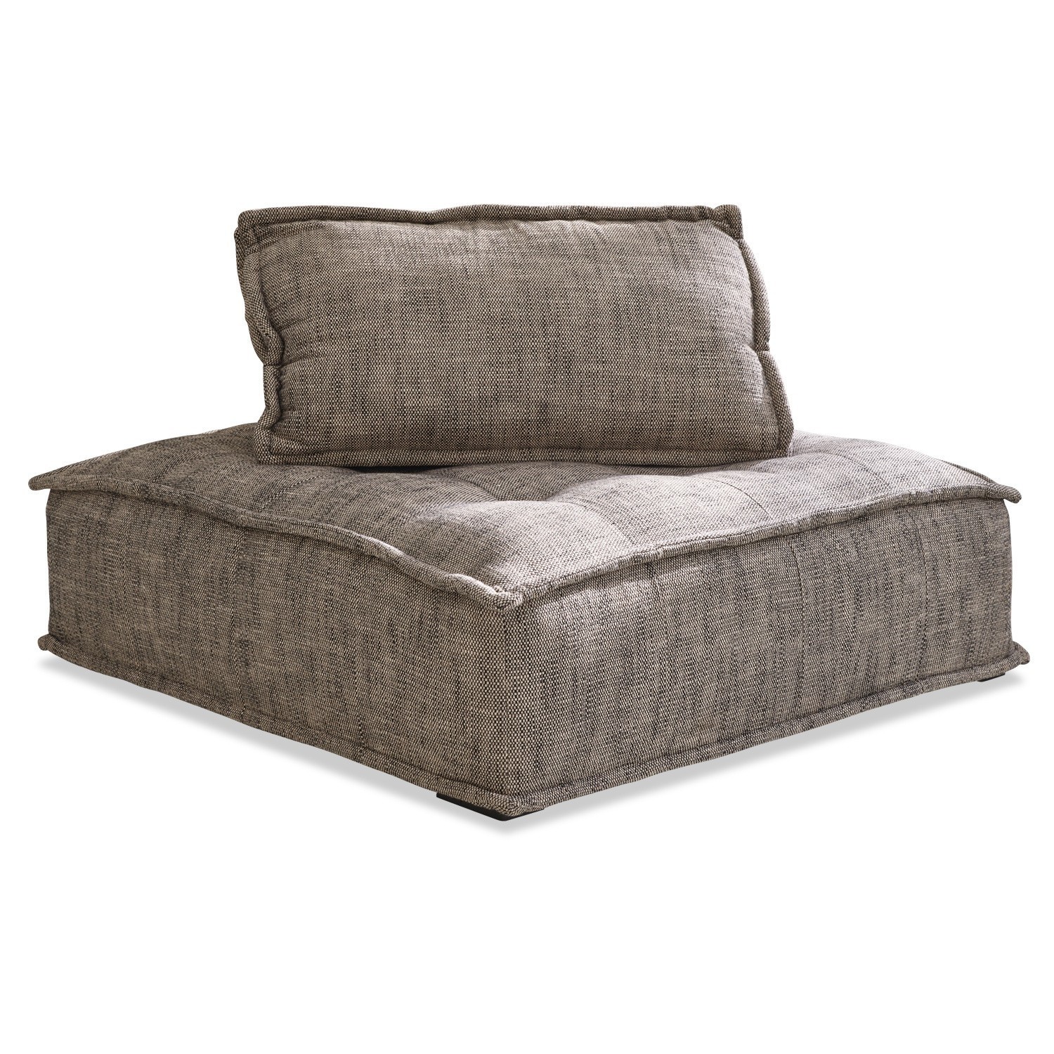 grau Graues Loungesofa Tesshill mit weichem Polster und Kissen, modernes und bequemes Wohnzimmermöbel