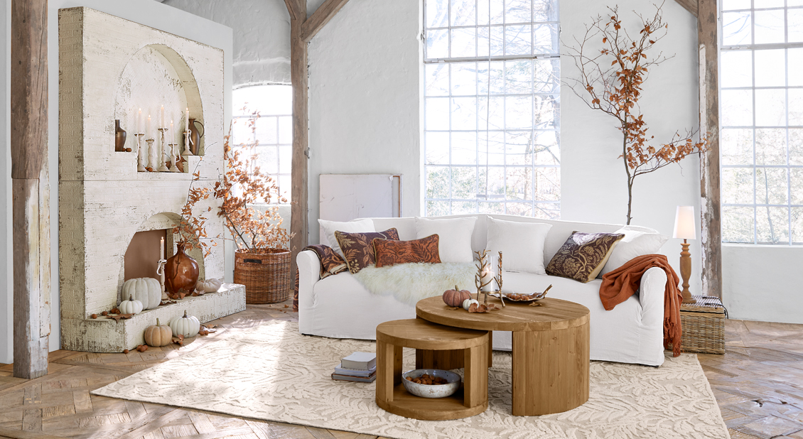 Cremeweiß trifft auf Bernstein