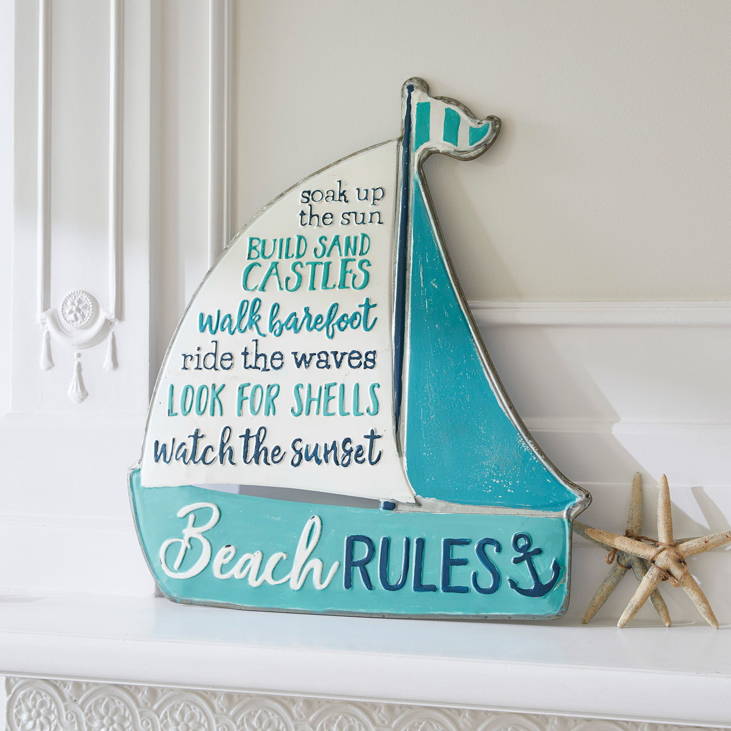 Deko-Schild Beach Rules