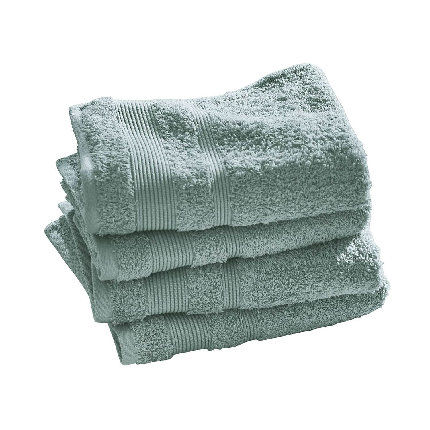 Handtuch 4er Set Bourogne Weiche Baumwollhandtücher in Hellgrau, ideal für Badezimmer und den täglichen Gebrauch