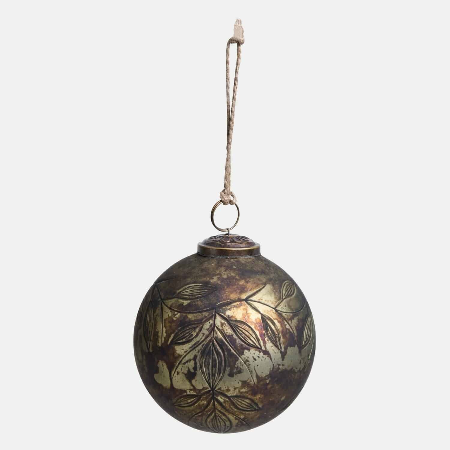 Weihnachtskugel 6er Set Goldenblist