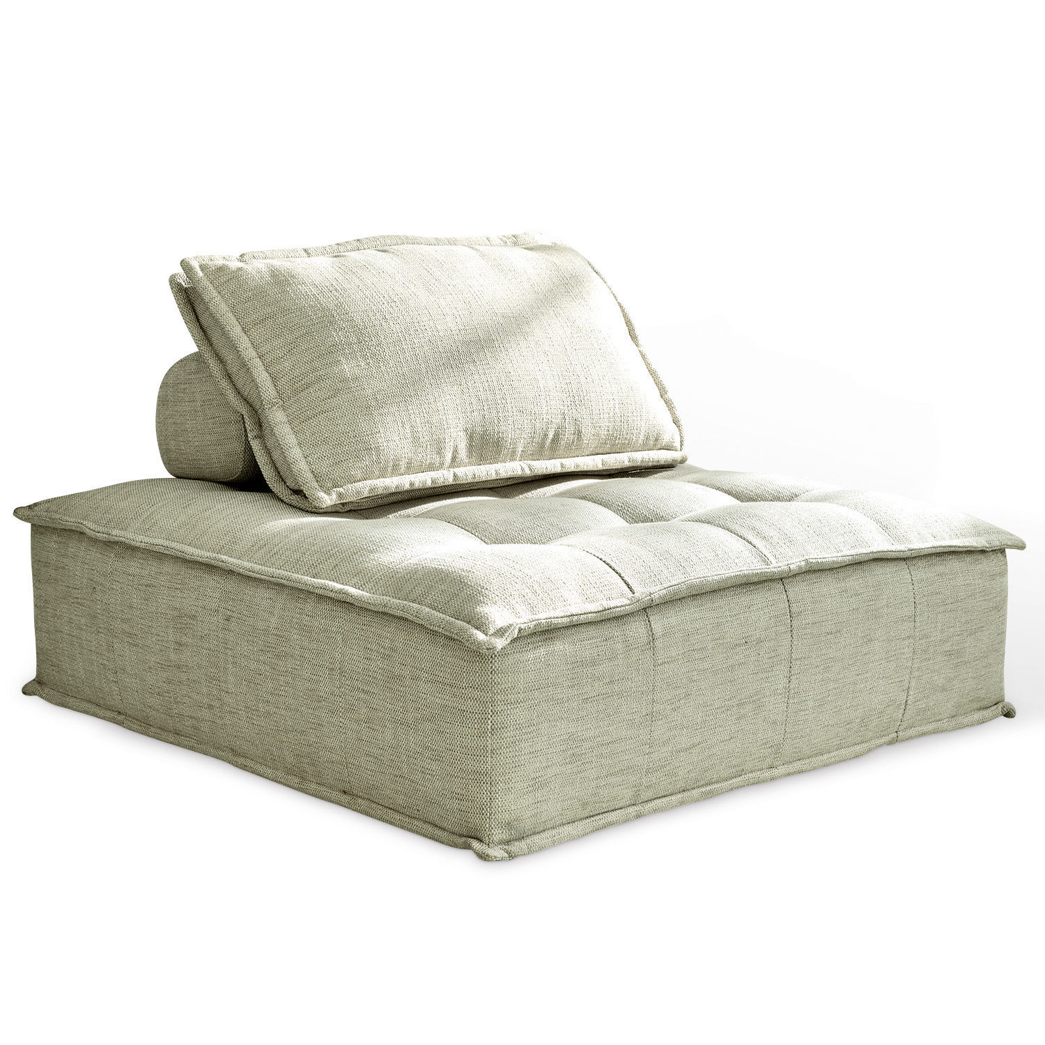 grün Loungesofa Tesshill in hellem Grün aus Stoff, bequemes Sitzmöbel für Wohnzimmer, modernes Design